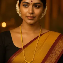 Digital Dress Room Gold Plated Long South Indian Mangalsutra Designs Mangalyam Bottu Thali Chain-picture-39