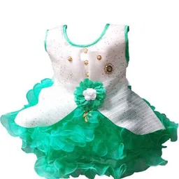 kids fashion hub Georgette Fit & Flare Dress-image-9