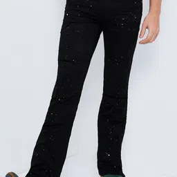 mode de base Men Cotton Bootcut Low-Rise Stretchable Jeans-picture-49