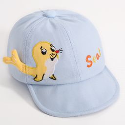 Babyhug Seal Embroided Baseball Cap - Blue-image-16