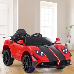 Babyhug Battery Operated Ride On Car with Music & Lights - Red-picture-25