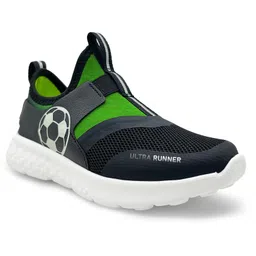 KazarMax Football Printed Glow In The Dark Ultra Runner Shoes - Black & Green-picture-10