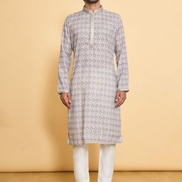 Arihant Rai Sinha Floral Printed Straight Kurta with Churidar-picture-27