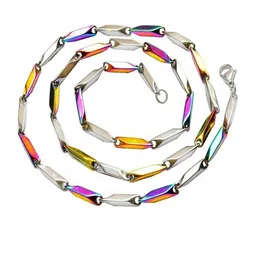 Vaiseema Unisex Multi Colored Stainless Steel Chain-picture-11