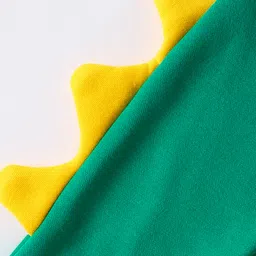 Kookie Kids Full Sleeves Front Open Hooded Sweatshirt With Football Print & Kangaroo Pockets - Green image 4