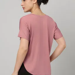 MKH Women Typography Printed Dri-FIT T-shirt image 3