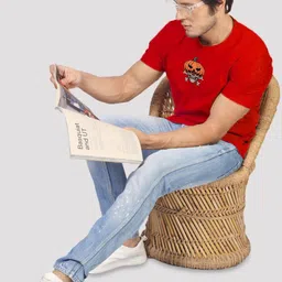 Greylongg Men Printed Applique T-shirt image 5