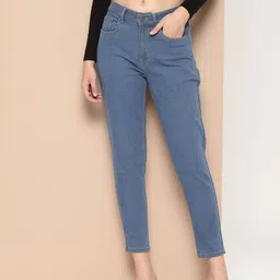 Chemistry Women High-Rise Mom Fit Stretchable Cropped Jeans-image-20