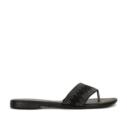 Bata Women's Black Thong Sandals image 1