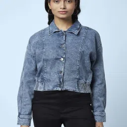 SF Jeans by Pantaloons Blue Cotton Regular Fit Jacket image 1
