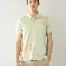 Arrow New York Green Cotton Regular Fit Floral Print Polo T-Shirt-picture-45