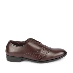 Fausto Men's Brown Derby Shoes image 1