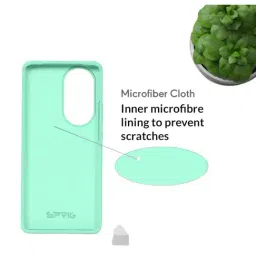 Sprig Liquid Silicone Back Cover for Oppo Reno10 Pro 5G (Green) image 4