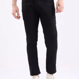 Spykar Black Cotton Slim Fit Jeans-image-50