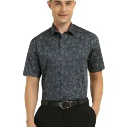 Allen Solly Green Cotton Slim Fit Printed Shirt-picture-26