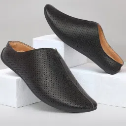 Fausto Men's Black Mule Shoes image 1