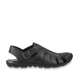 J. Fontini by Mochi Men's Black Back Strap Sandals image 1
