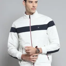 Cloak & Decker Mens Solid White Mock Neck Full Sleeve Jacket-image-61