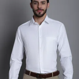Cantabil White Regular Fit Shirt image 1