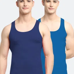 Friskers Multi Cotton Slim Fit Vest - Pack of 2 image 1