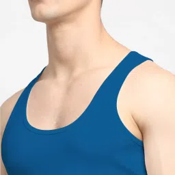 Friskers Multi Cotton Slim Fit Vest - Pack of 2 image 4