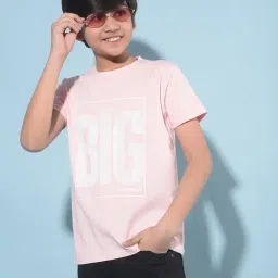 Crimsoune Club Kids Pink Graphic Print T-Shirt-image-81