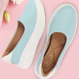 Fausto Women's Sky Blue Casual Pumps-picture-31