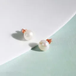 Zavya 92.5 Sterling Silver Pearl Earrings for Women image 1