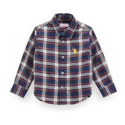 U.S. Polo Assn. Kids Multicolor Checks Full Sleeves Shirt image 1