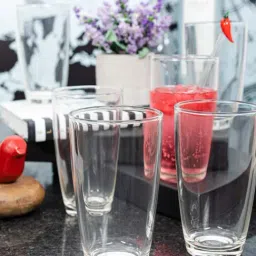 Goodhomes Transparent Glass Lucky Drinking Glasses (450 ml) - Set of 12-picture-31
