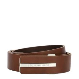 Louis Philippe Brown Leather Waist Belt for Men-picture-32