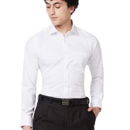 Park Avenue White Slim Fit Shirt image 1