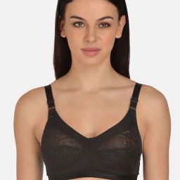 Mod & Shy Black Non Wired Non Padded Minimizer Bra-picture-44