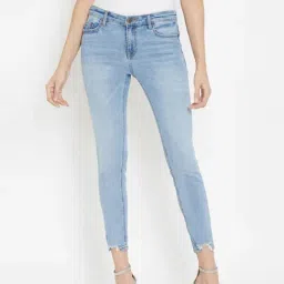 MADAME Blue Mid Rise Jeans-image-49