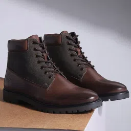 Jack & Jones Men's Brown Derby Boots image 1