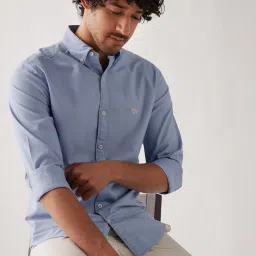 ANDAMEN Lavender Slim Fit Shirt image 1