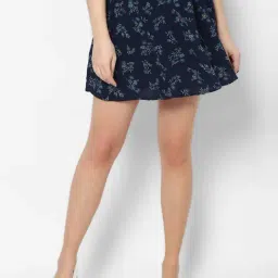 American Eagle Outfitters Navy Floral Print Mini Skirt-picture-41