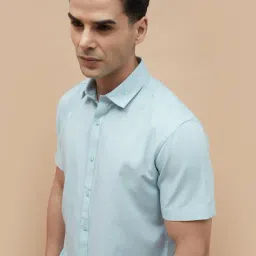 Code By Lifestyle Blue Regular Fit Shirt image 4