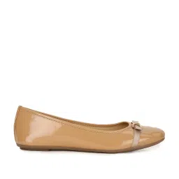 Bata Women's Tan Flat Ballets image 1