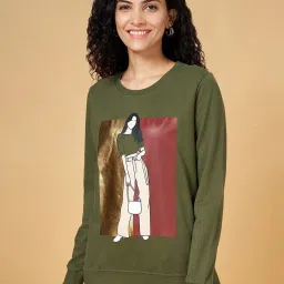 Honey by Pantaloons Olive Sweatshirt image 1