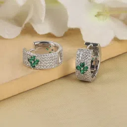 The Real Effect London 800 Sterling Silver Stud Earrings for Women image 1