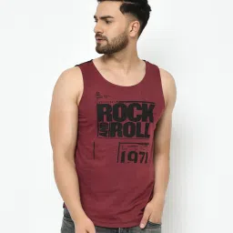 Rigo Maroon Printed Vest image 1