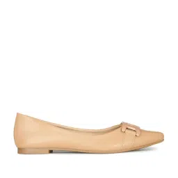 Bata Women's Tan Flat Ballets image 1