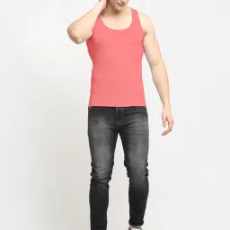 Friskers Multi Cotton Slim Fit Vest - Pack of 2 image 5