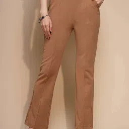 Global Republic Brown Elasticated Trousers image 1