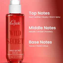 La Pink Wild Secret Body Mist With Musky & Warm Spicy- 50 ml image 2