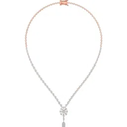 Joyalukkas 18k (750) Purity Rose Gold Floral Bliss Diamond Necklace-picture-45