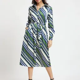 Fablestreet Multicolor Printed Shirt Dress image 1
