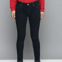 Levis Women Blue 711 Skinny Fit Light Fade Stretchable Jeans-image-28