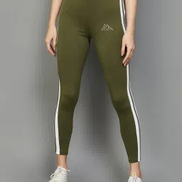 KAPPA Olive Green Striped Tights image 1